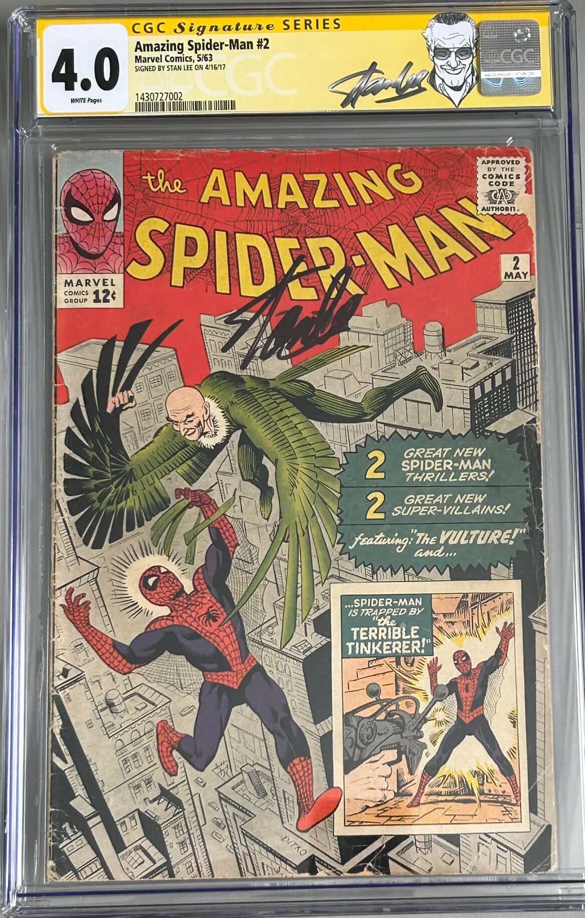 Amazing Spider-Man 2 CGC 4.0 Signature Series First Vulture