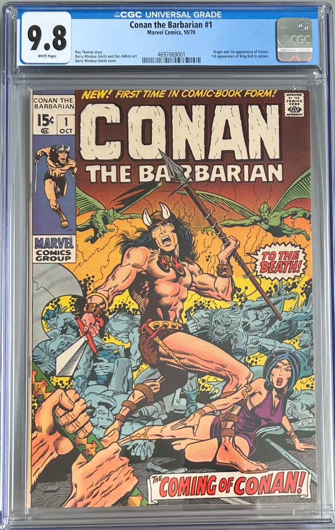 Conan the Barbarian 1 CGC 9.8 First Conan